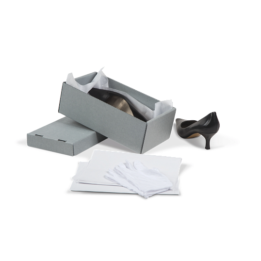 Gaylord Archival&#174; E-flute Shallow Board Lid Shoe Preservation Kit
