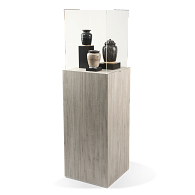 Gaylord Archival&#174; Jewell&#153; Laminate Square Pedestal Exhibit Case 