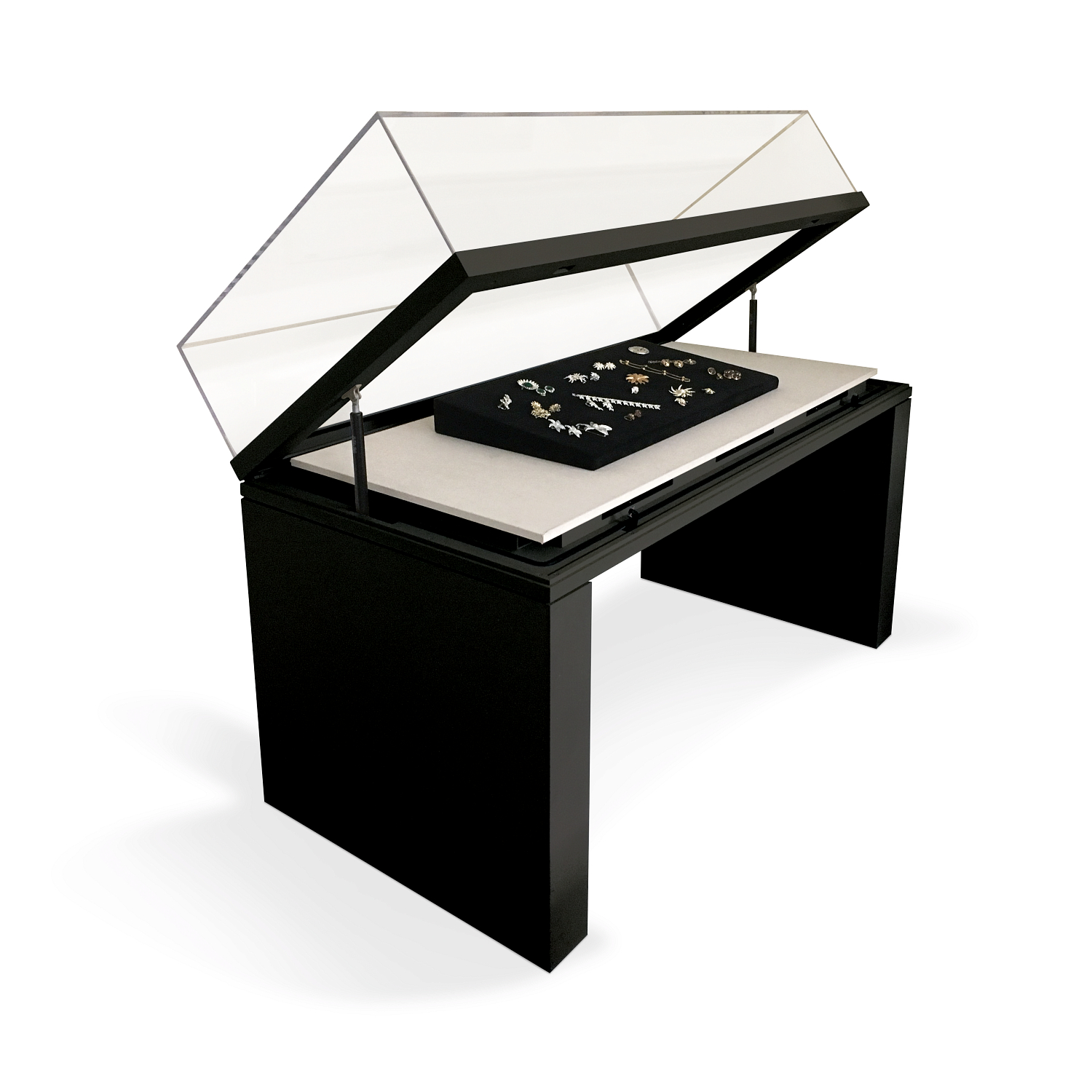 Gaylord Archival® Metro™ Ellis Hinged Table Museum Case