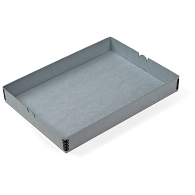 Gaylord Archival&#174; Blue E-flute 9 x 12 3/8" Internal Tray for Modular Box System
