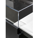 Shown with a custom laminate base and a white linen deck