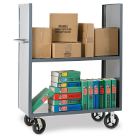 Durham Mfg. 2-Tier Steel Utility Book Truck Durham Mfg. 2-Tier Steel Utility Book Truck