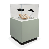 Gaylord Archival® Sapphire™ Square Painted Pedestal Case with Humidity Control Gaylord Archival® Sapphire™ Square Painted Pedestal Case with Humidity Control