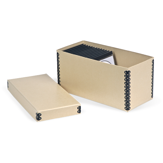 Gaylord Archival&#174; Tan Barrier Board Shallow Lid CD Box