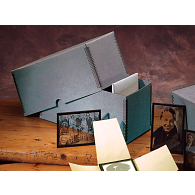 Gaylord Archival® Blue/Grey Barrier Board Lantern Slide Storage Box Gaylord Archival® Blue/Grey Barrier Board Lantern Slide Storage Box