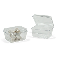 Gaylord Archival&#174; Clear PET Clamshell Flat Lid Boxes (250-Pack)