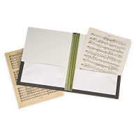 Gaylord Archival&#174; 1/4" Glue-In Barrier Board Music Binders (5-Pack)
