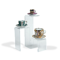 Acrylic 3-Tiered Platform Display Riser Acrylic 3-Tiered Platform Display Riser