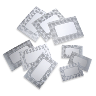 Gaylord Archival® Morgan Series Metallic Silver Label Inserts (9-Pack)  Gaylord Archival® Morgan Series Metallic Silver Label Inserts (9-Pack)