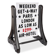 Swinger Outdoor Double-Sided Letterboard Sidewalk Sign Swinger Outdoor Double-Sided Letterboard Sidewalk Sign