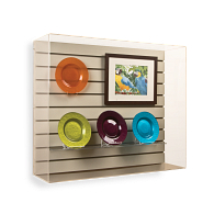 Gaylord Archival® Wall-Mount Slatwall Exhibit Case Gaylord Archival® Wall-Mount Slatwall Exhibit Case