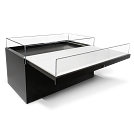 Shown with custom laminate base and a white linen deck