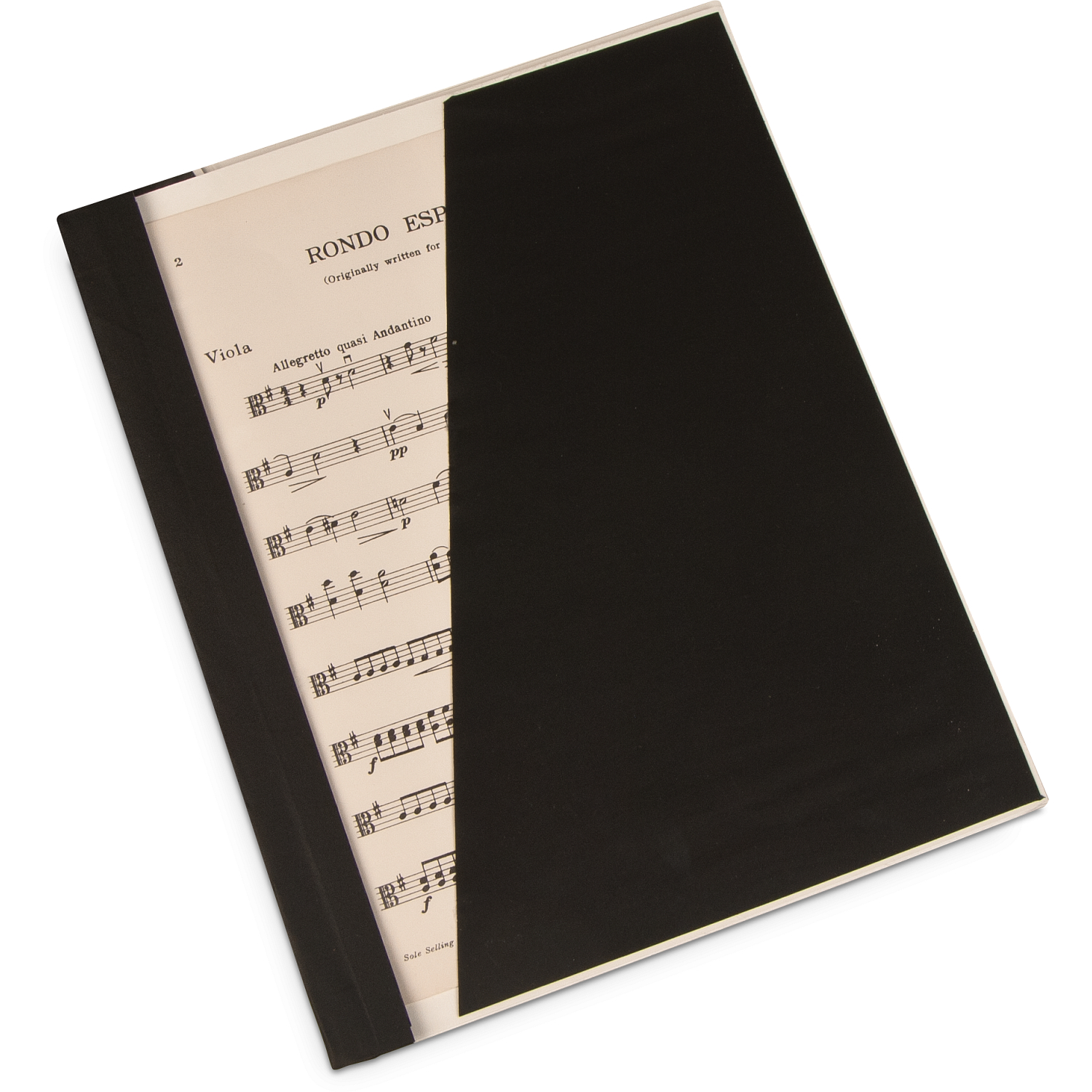 Gaylord Archival® Classic™ 1/4" Double Cloth Spine Sew or Staple Music Binder with Clear Cover & Diagonal Pocket