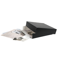 Gaylord Archival® Black Barrier Board Drop-Front Project Box Gaylord Archival® Black Barrier Board Drop-Front Project Box