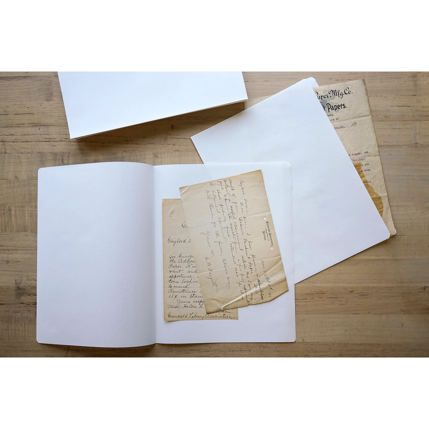 Gaylord Archival® 20 lb. Permalife Bond Letter Size Paper File Folder Inserts (100-Pack)