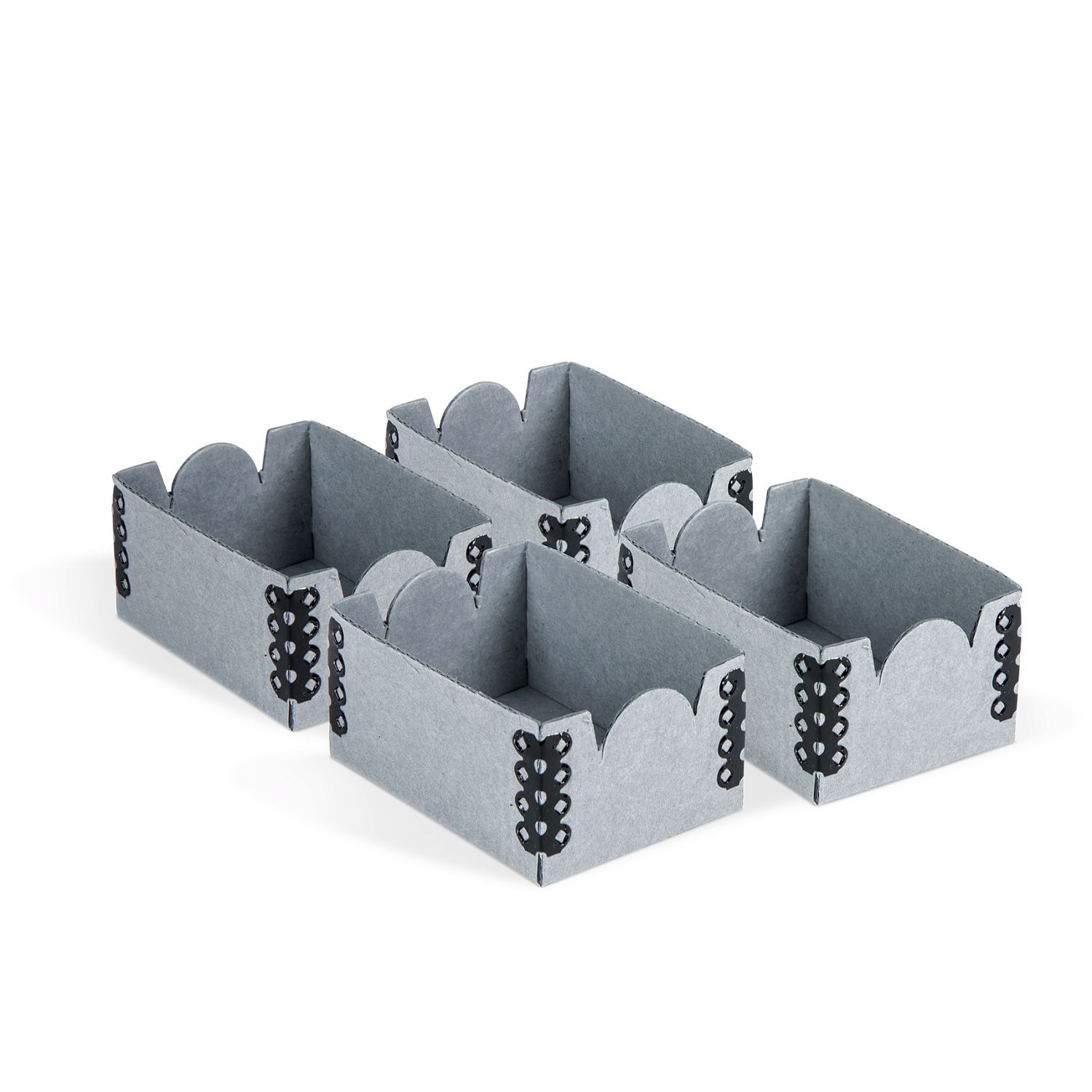 Gaylord Archival® E-flute 2 1/8 x 3" Internal Trays for Modular Box System (4-Pack)