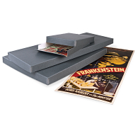 Gaylord Archival&#174; Blue/Grey Barrier Board Drop-Front Rock/Personality Poster Box
