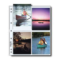 Print File&#174; 8 mil Polypropylene Album Pages for 4 x 5" Prints (25-Pack)