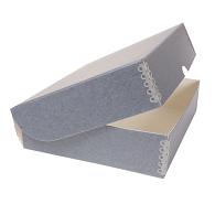 Gaylord Archival&#174; Blue/Grey Barrier Board Clamshell Box