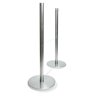 Q-Cord™ Museum Barrier with Dual Retractable Cords Q-Cord™ Museum Barrier with Dual Retractable Cords