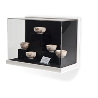 Gaylord Archival&#174; Little Gem Original White Wall-Mount Exhibit Case with Linen-Wrapped Interior