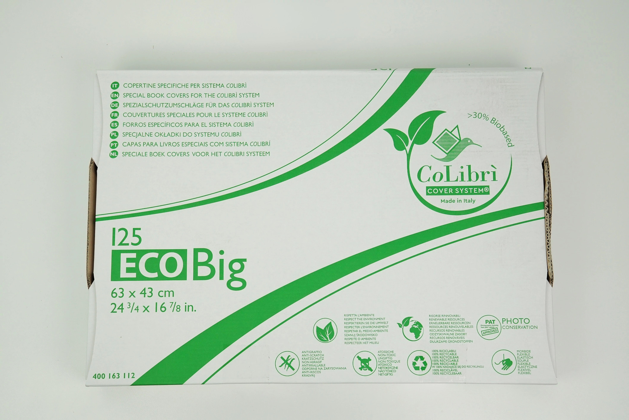 CoLibri Systems 3.5 mil Polyethylene Large Book Covering Pouches (125-Pack)