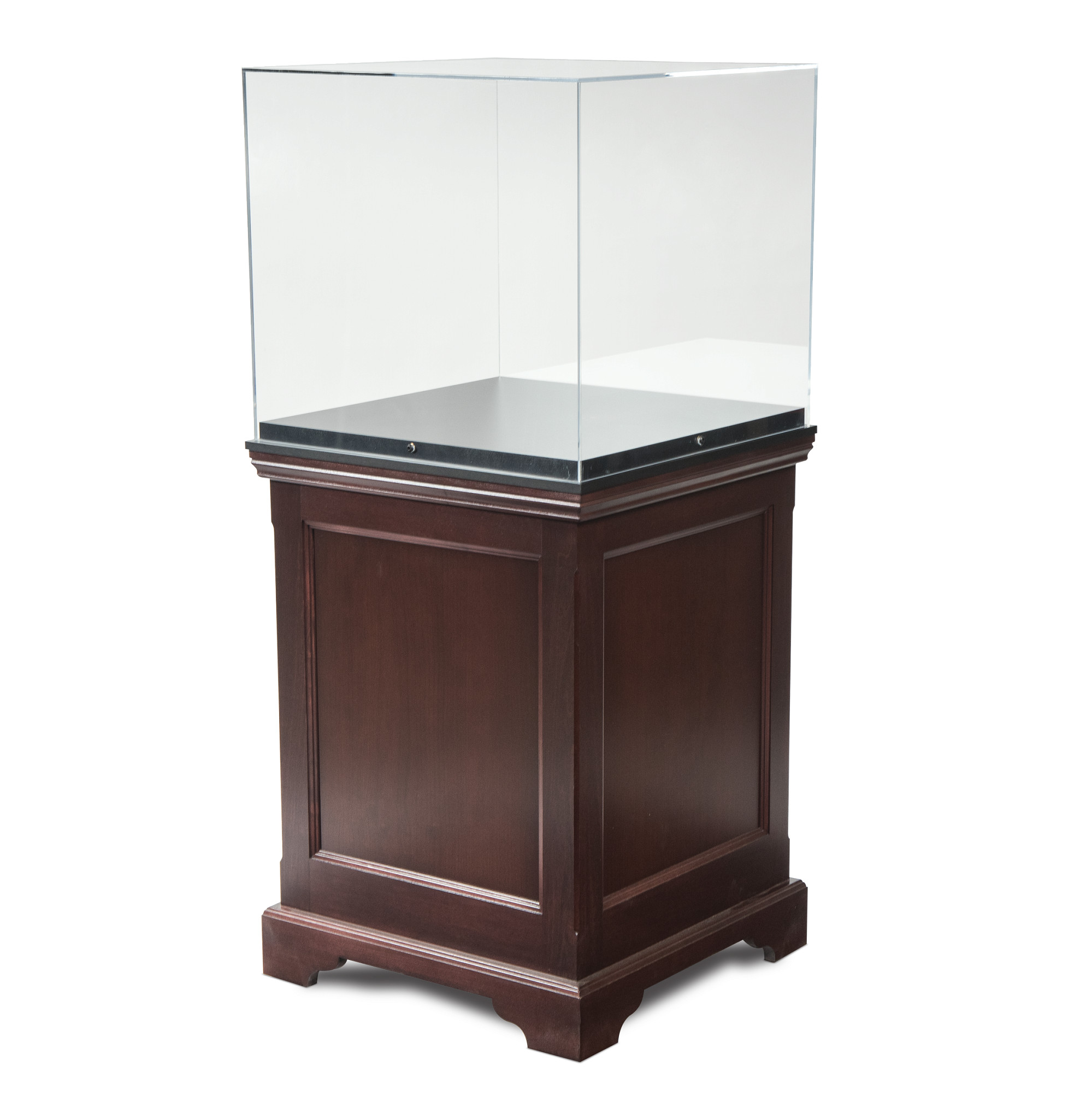 Gaylord Archival® Hudson Chester Recessed Panel Pedestal Exhibit Case