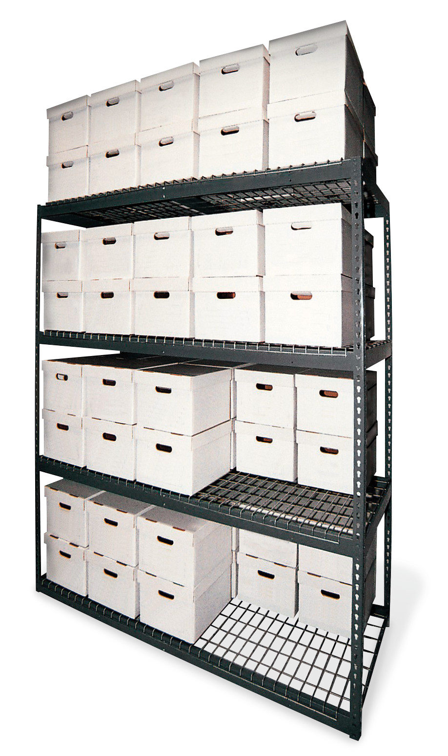 84"H Steel 80-Carton Record Storage Rack