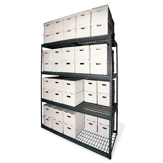 84"H Steel 48-Carton Record Storage Rack