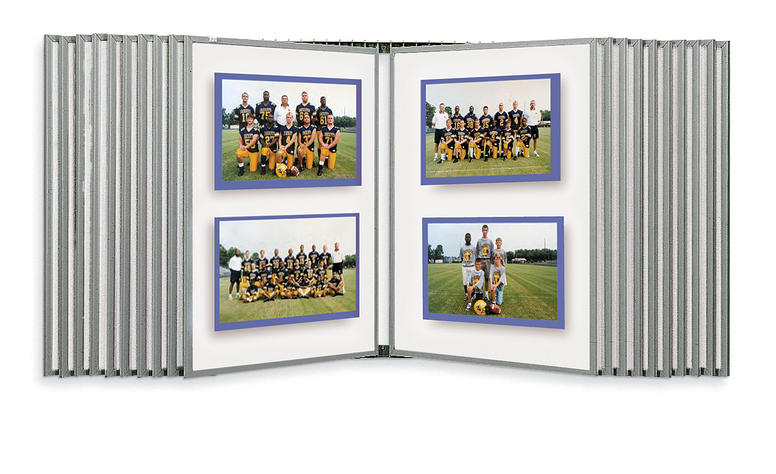 Multiplex System 8000 Wall-Mount 20-Panel White Mat Board Displayer