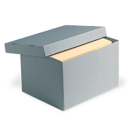 Archival Record Storage Cartons, Blue/Gray Perma/Cor