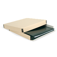 Gaylord Archival&#174; Tan Barrier Board Drop-Front Box for 12 x 12" Scrapbooks