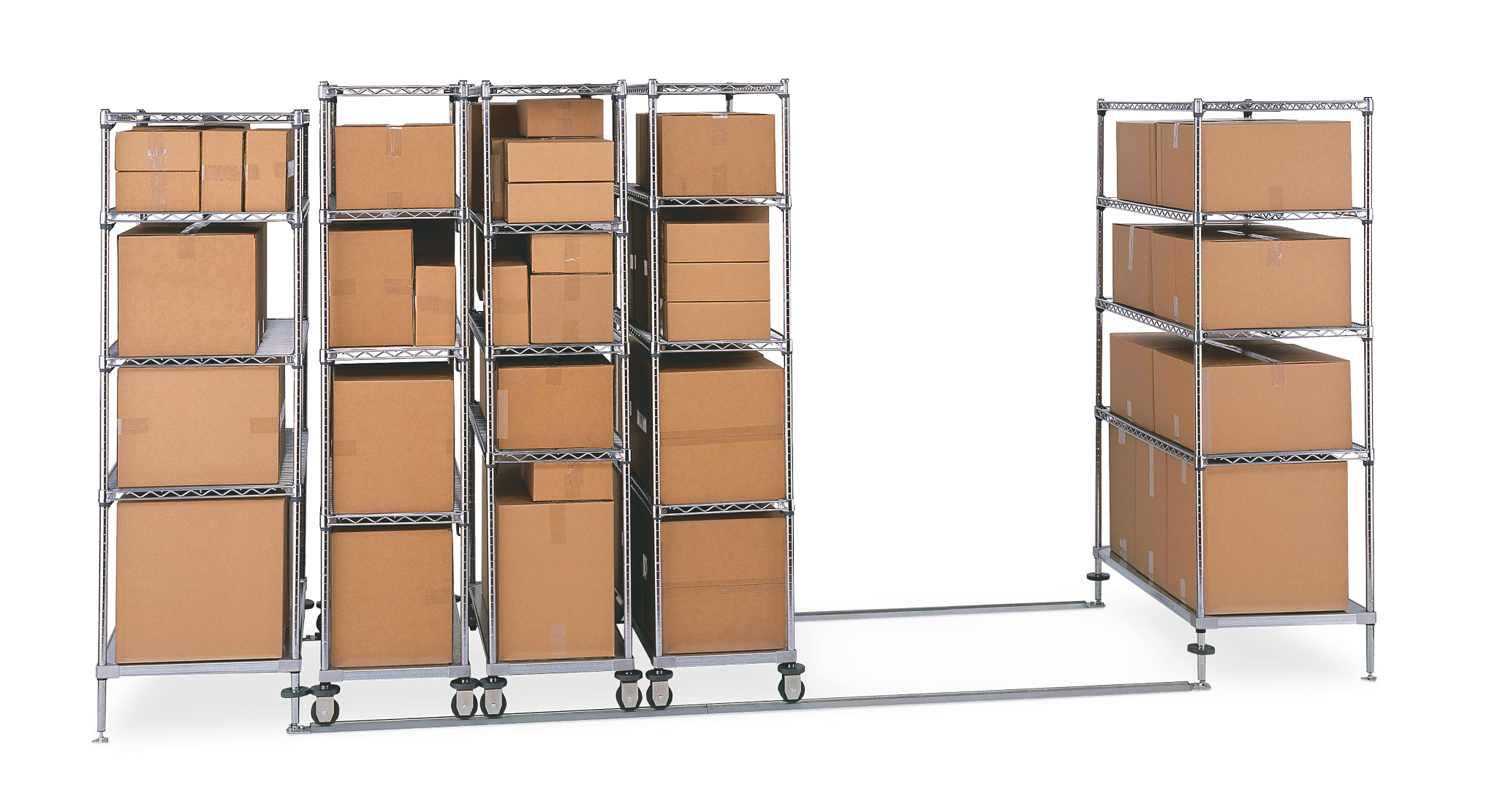 Metro Floor Track High-Density Shelving System
