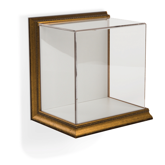  Gaylord Archival&#174; Little Gem Metallic Venice Frame Wall-Mount Exhibit Case with Linen-Wrapped Interior
