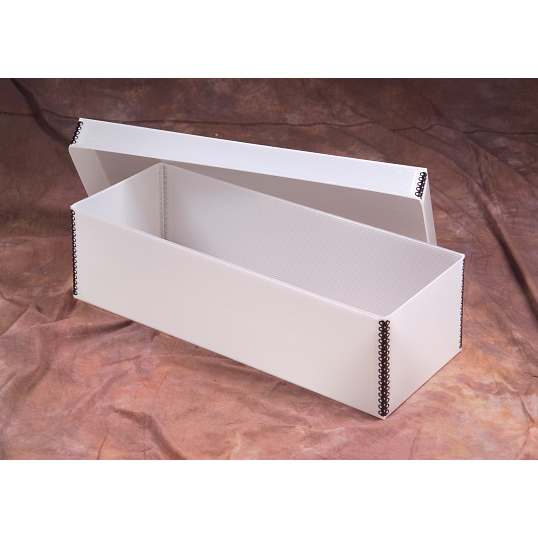 Gaylord Archival&#174; Corrugated Polypropylene Shallow Lid Multipurpose Box with Metal Edges