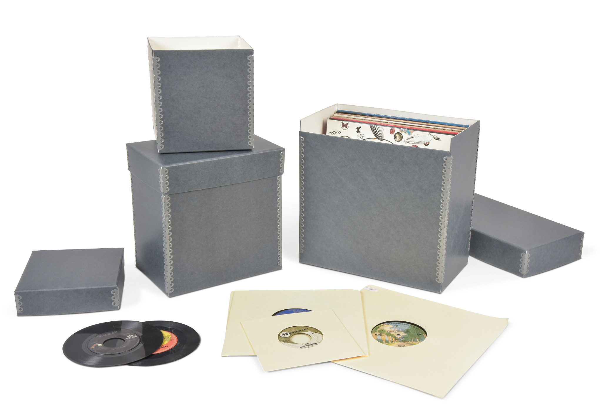Gaylord Archival® 45 rpm Record Box Storage Boxes & Cases Media Preservation Preservation