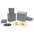 Gaylord Archival® Blue/Grey LP Record Box available in 3 sizes; 12", 10" and 45 rpm.