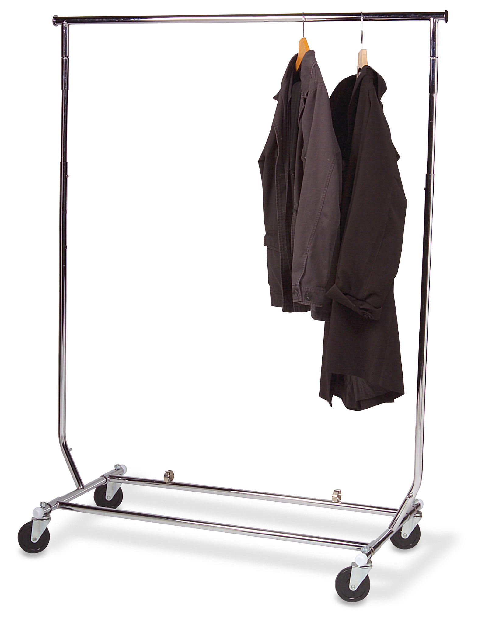 Heavy-Duty Folding Mobile Textile Rack