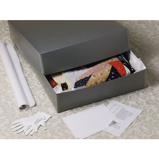 Gaylord Archival® Blue/Grey Barrier Board Quilt Preservation Kit
