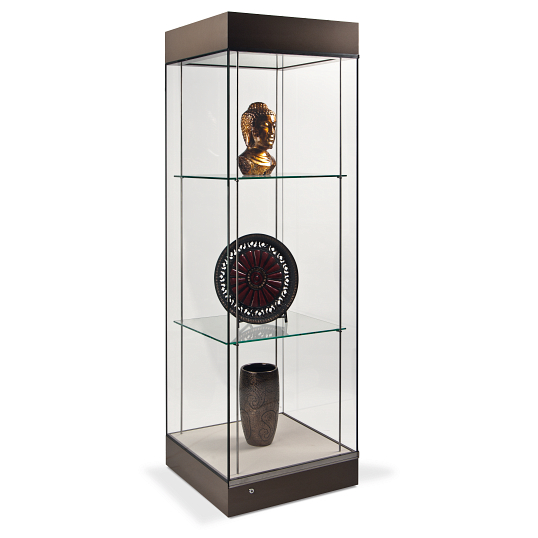 Gaylord Archival&#174; Curator&#153; Atrium Museum Case with LED Light Hood