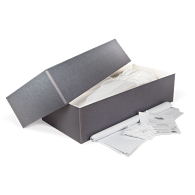 Wedding dress storage box XL 77x50x20cm + 40 acid free tissue