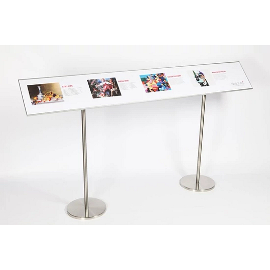 Reader Rail for Freestanding Gallery Information Stands ...