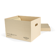 Gaylord Archival&#174; Light Tan Classic Record Storage Carton with Handholds