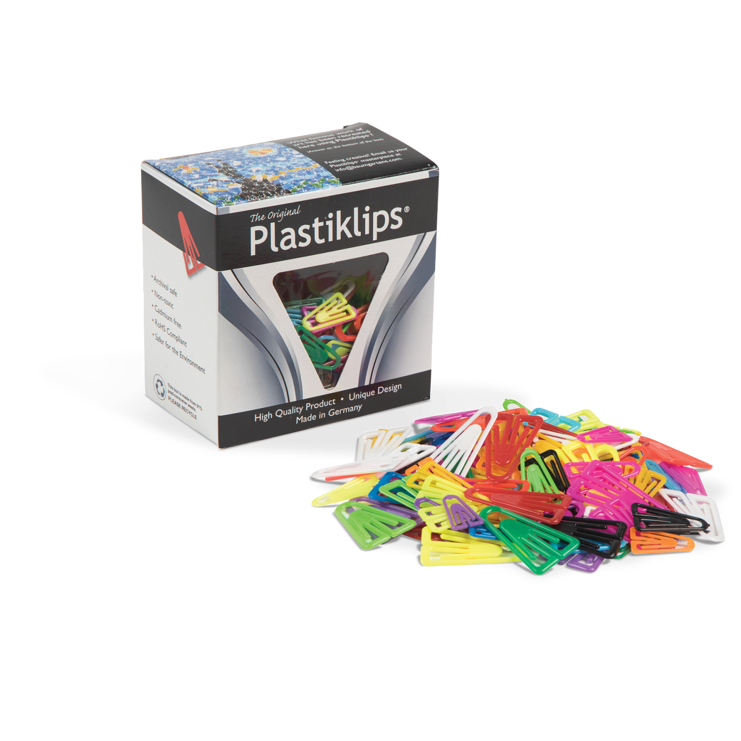 Plastiklips® Mixed Plastic Paper Clips (315-Pack)