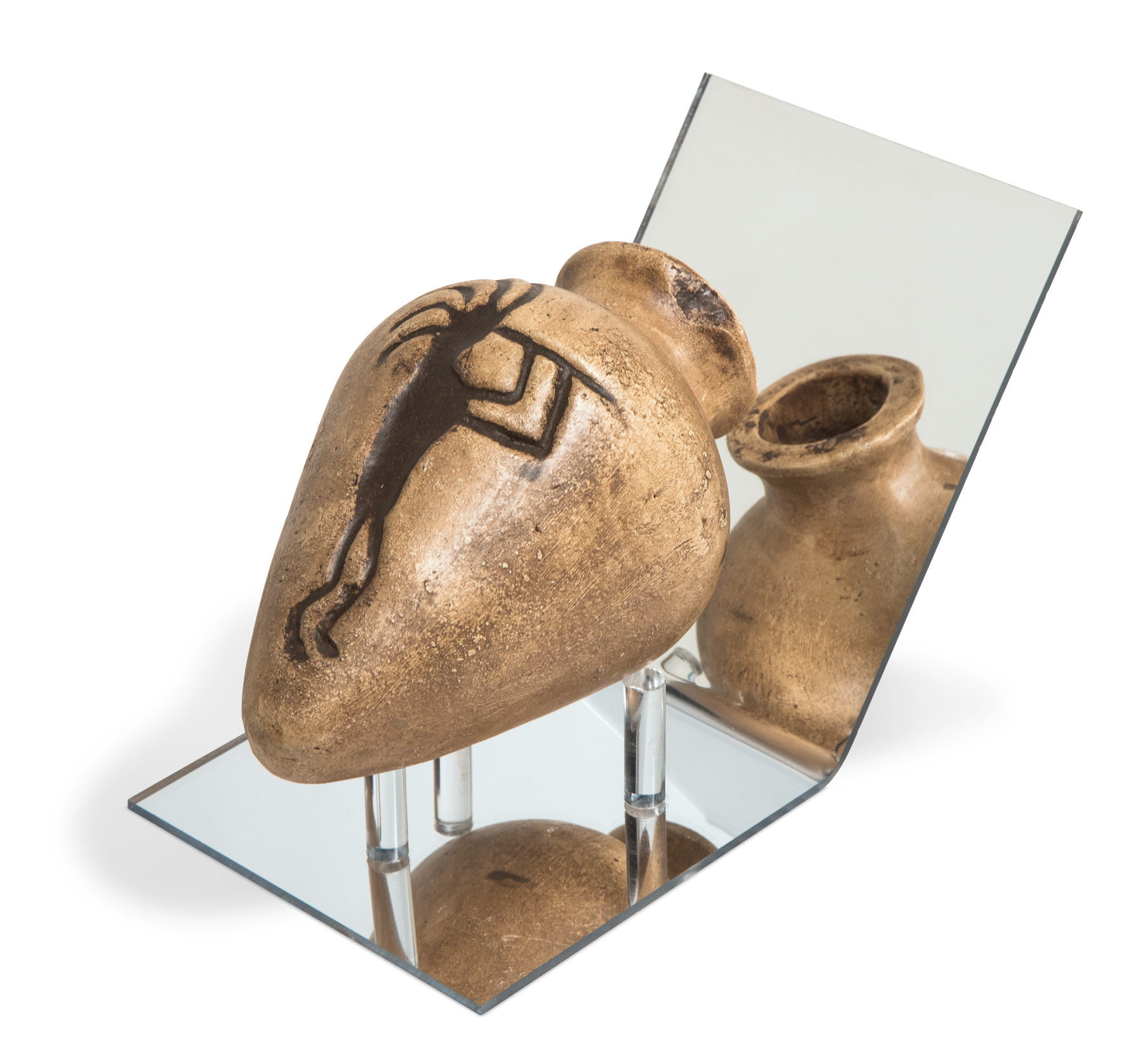 Mirrored Acrylic Display Base with Pegs