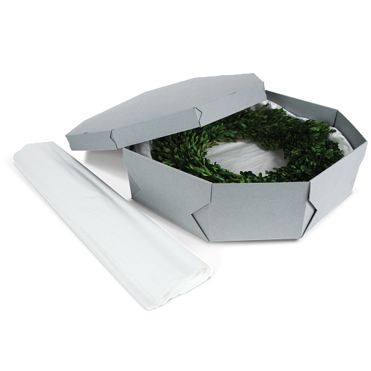 Gaylord Archival Wreath Storage Box with Tissue Storage Boxes