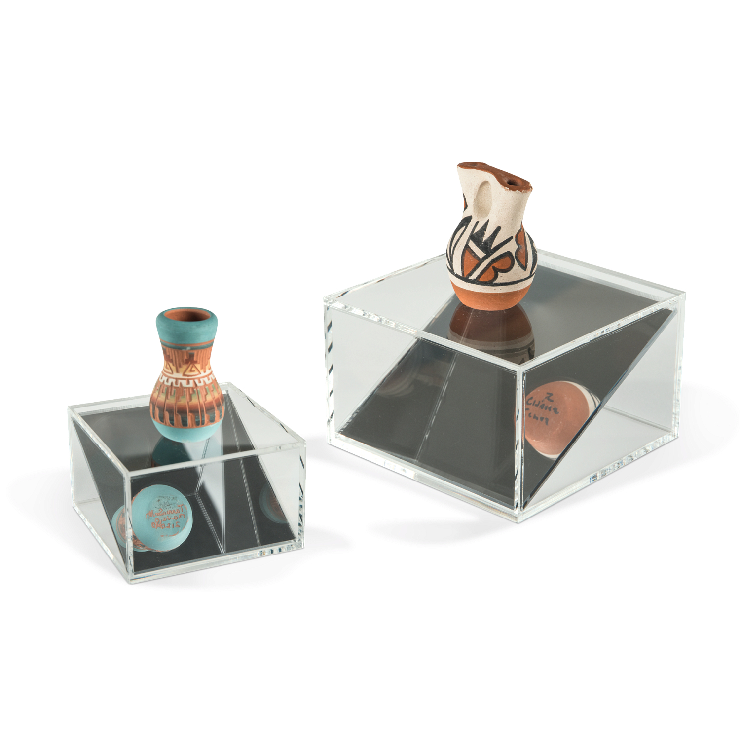 Acrylic Angled Mirror Riser | Risers, Raised Decking & Shelves ...