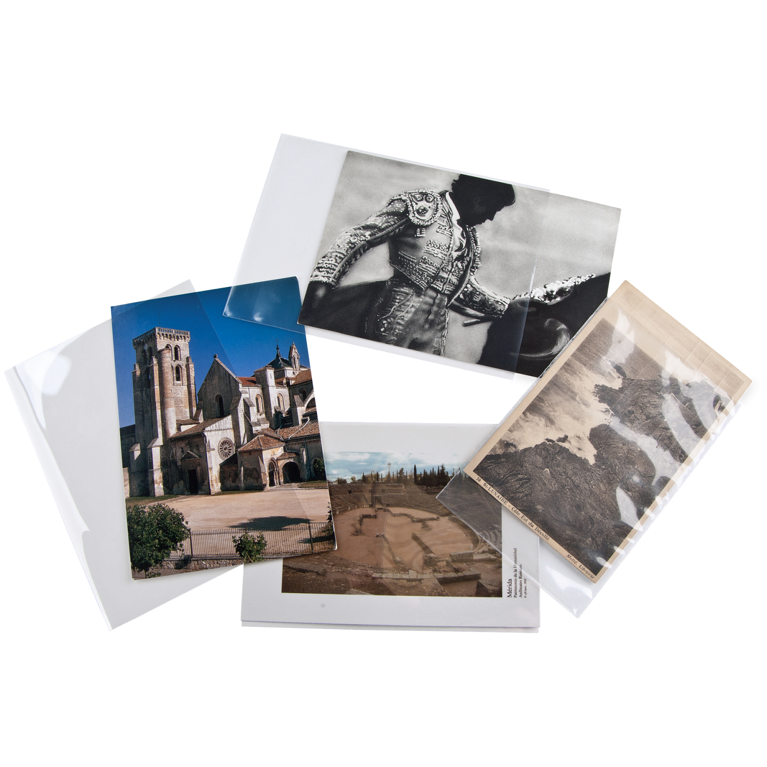 post card sleeves 100 New Postcard Sleeves, Acid Free Clear Polypropylene, Archival Safe, Craft Scrap Paper Storage Supply and Display, Standard Size - 13761