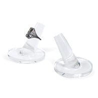 Acrylic Ring Stands with Round Base (5-Pack)