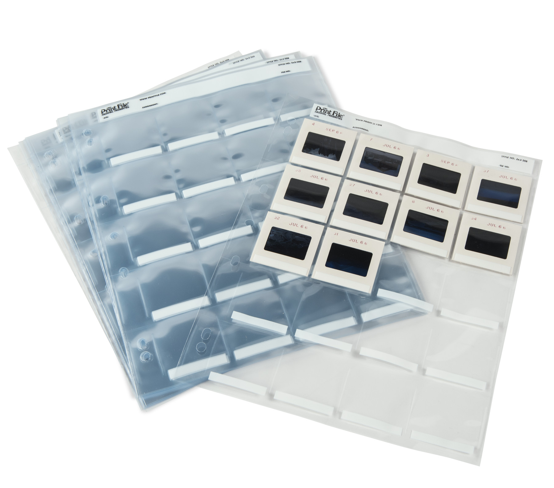 Print File® 5 mil Polypropylene 35mm Slide Pages (100-Pack)